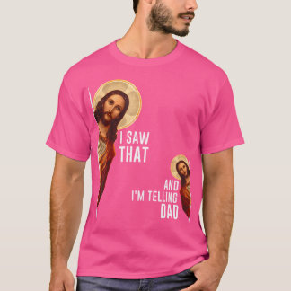 Camiseta Vi Que Le Estoy Diciendo A Papá Divertido Dialogo