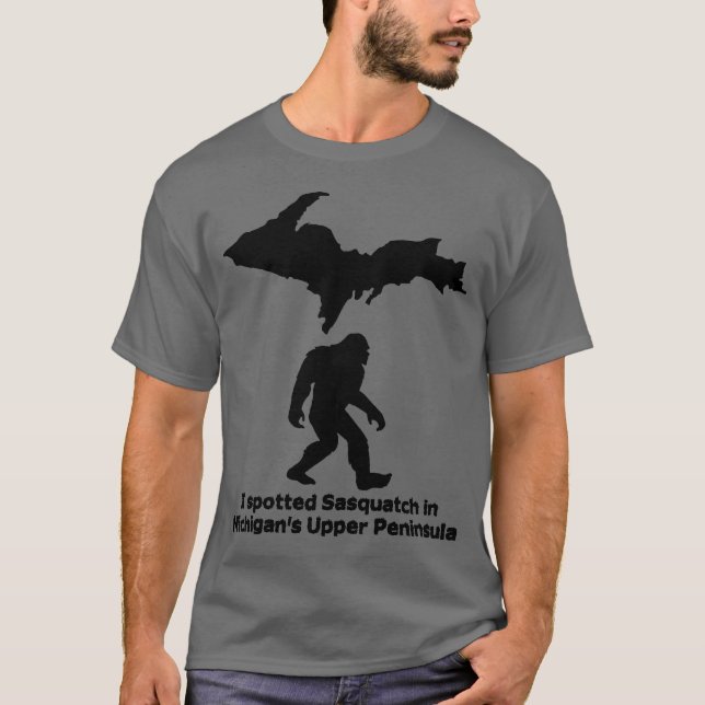 Camiseta Vi Sasquatch en la península superior de Michigan (Anverso)