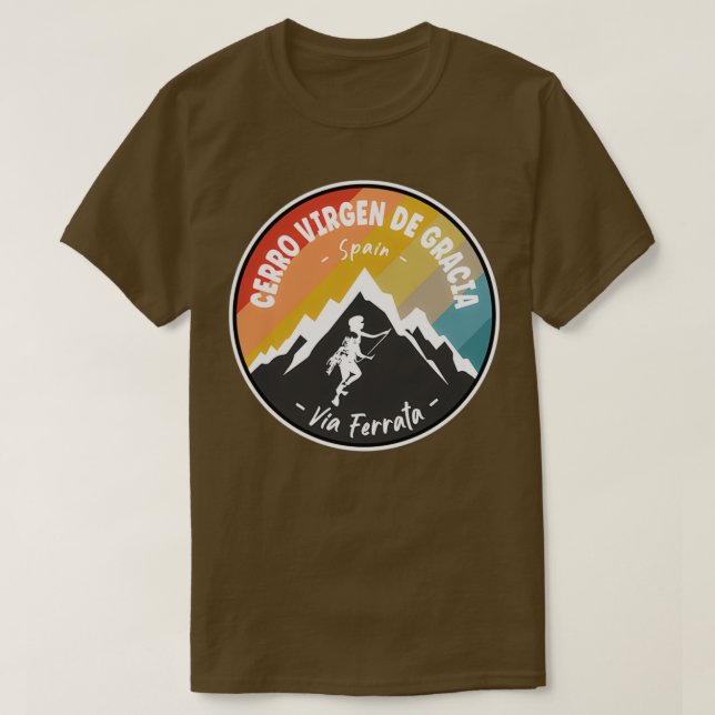 Camiseta Vía Ferrata Cerro Virgen de Gracia España (Diseño del anverso)