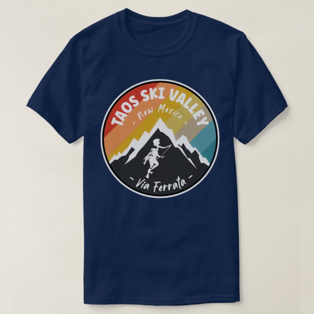 Camiseta Vía Ferrata Taos Ski Valley Nuevo México (Diseño del anverso)