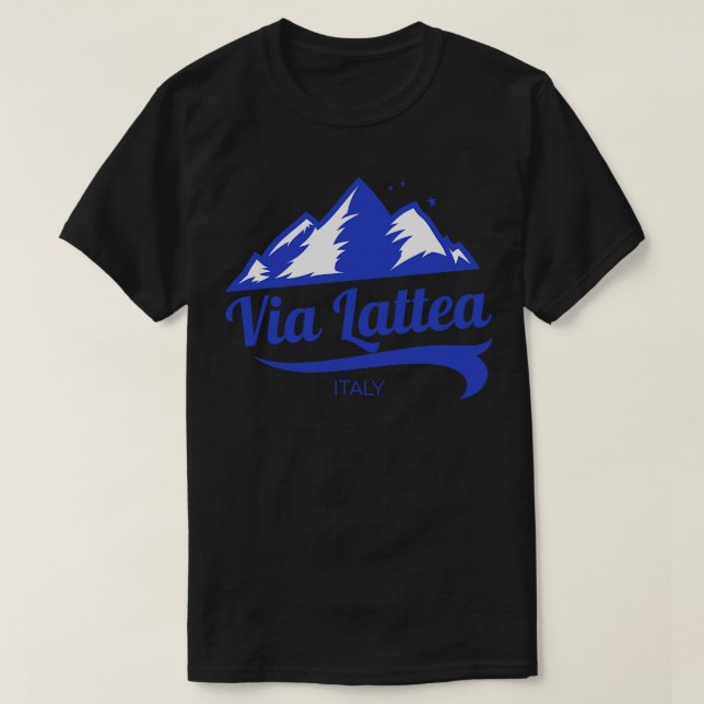 Camiseta Vía Lattea ski Italia (Diseño del anverso)