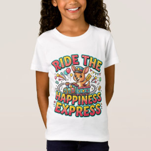 Camiseta Viaja en el Expreso de la Felicidad Tren de Cangur