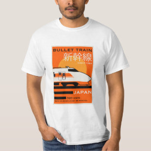 Camiseta Viaja en Japón Bullet Train Shinkansen