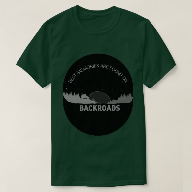 Camiseta Viaja por el camino menos transitado (Diseño del anverso)