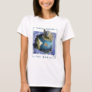 Camiseta Viaja Por El Mundo De Las Mujeres Blancas