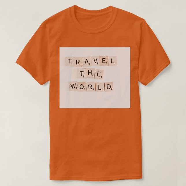 Camiseta Viaja Por La Cita Mundial (Diseño del anverso)