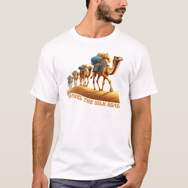 Camiseta Viaja por la ruta de la seda (Anverso)