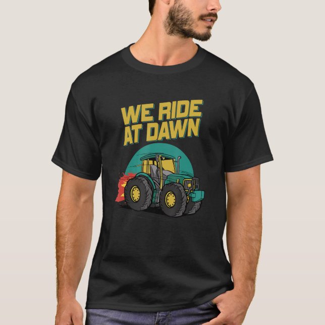 Camiseta Viajamos En Dawn Dad Lawn Mower Make Laugh Day Yar (Anverso)