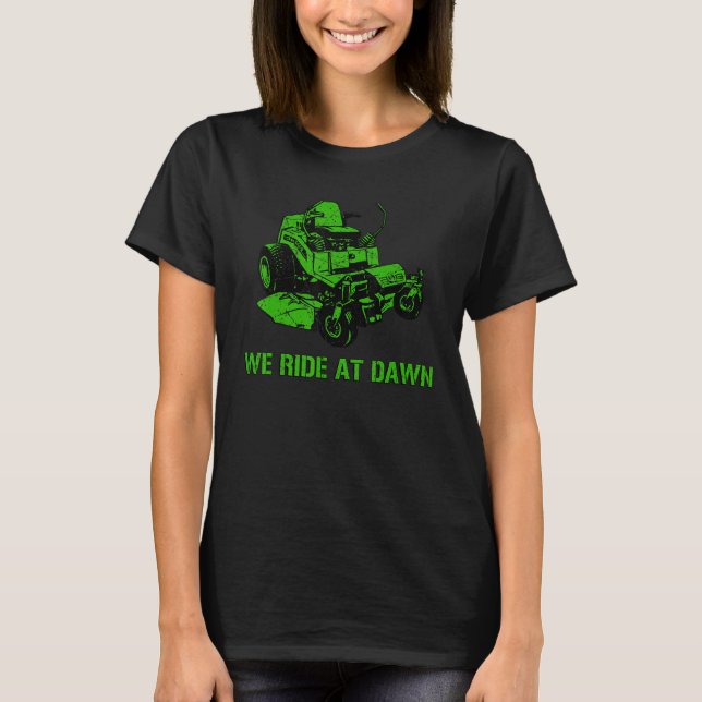 Camiseta Viajamos En Dawn Lawn Mower (Anverso)
