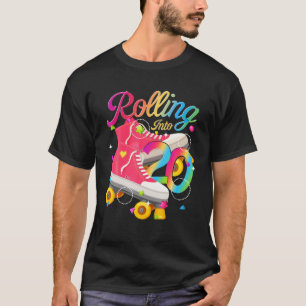 Camiseta Viajando A 20 Años 20 Patines De Patinaje De Cumpl