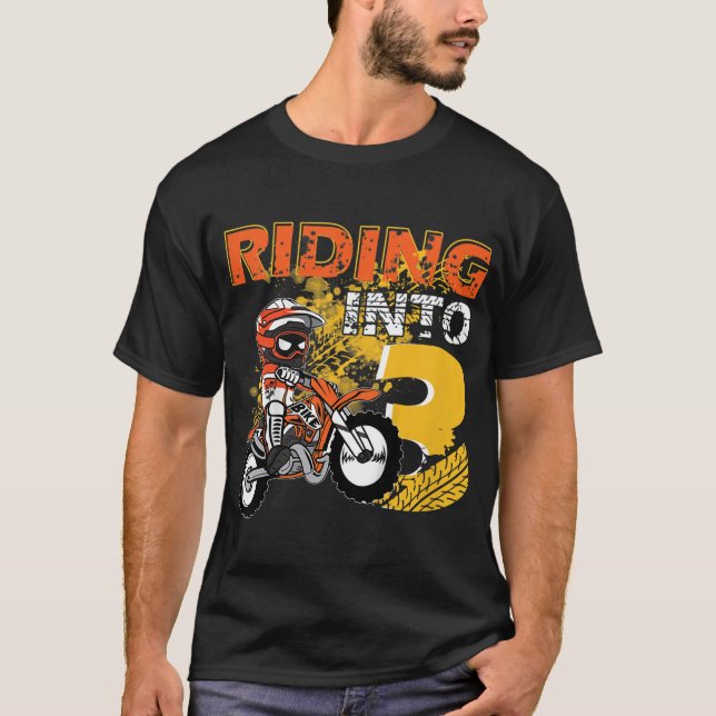 Camiseta Viajando a Biker Sucio de 3 años Bo (Anverso)