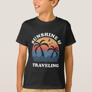 Camiseta Viajando a la luz del sol y viajando a la antigua