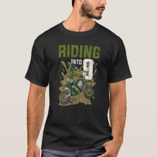 Camiseta Viajando a los 9 cumpleaños Motocross cumpleaños