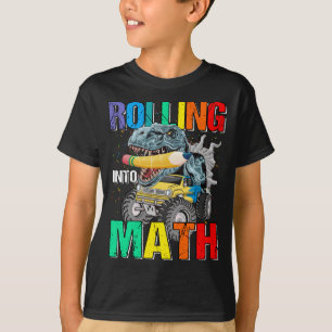 Camiseta Viajando a los niños de los dinosaurios de los mon