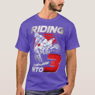 Camiseta Viajando en 3 bicicletas sucias 3 años de edad 3 c