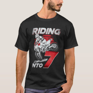 Camiseta Viajando En Bicicleta De 7 Sucios 7 Años 7 Cumplea