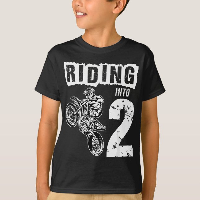 Camiseta Viajando en bicicleta sucia de niño de 2 años de e (Anverso)
