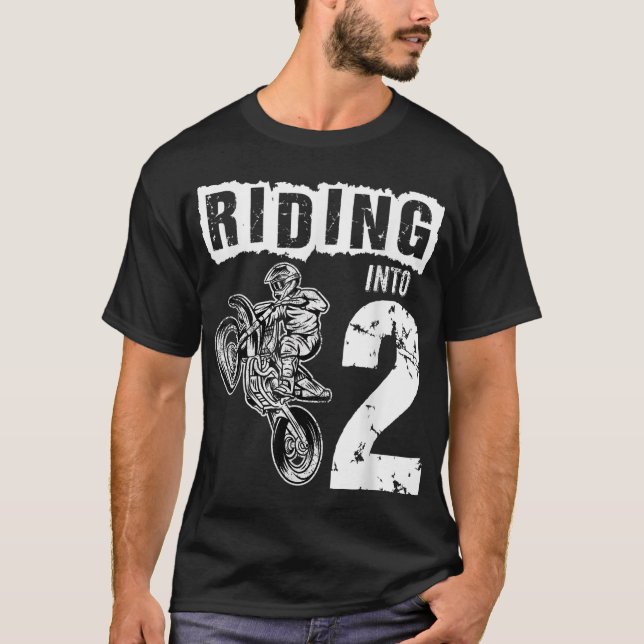 Camiseta Viajando en bicicleta sucia de niño de 2 años de e (Anverso)