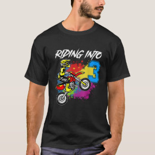 Camiseta Viajando en bicicleta sucia de niño de 3 años de e