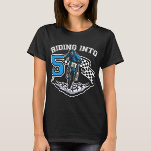 Camiseta Viajando en bicicleta sucia de niño de 5 años de e