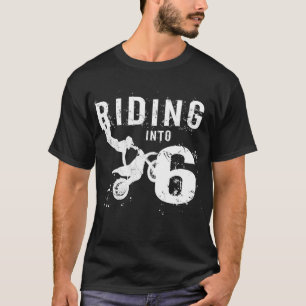 Camiseta Viajando en bicicleta sucia de niño de 6 años de e