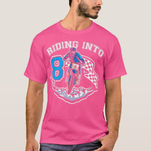 Camiseta Viajando en bicicleta sucia de niño de 8 años de e