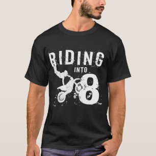 Camiseta Viajando en bicicleta sucia de niño de 8 años de e