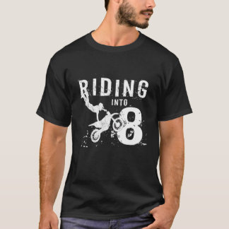 Camiseta Viajando En Bicicleta Sucia De Niño De 8 Años De E
