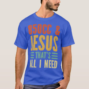 Camiseta Viajando en moto de nieve 850CC y Jesús es todo lo