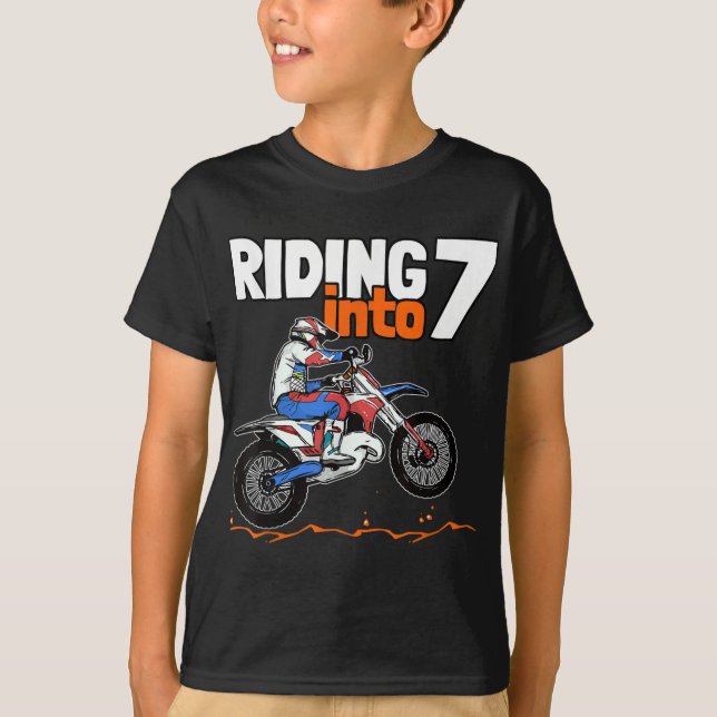 Camiseta Viajando en motocicleta de 7 sucios 7 años de anti (Anverso)