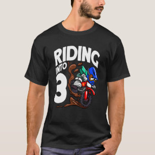 Camiseta Viajando en motocross bir de 3 años sucios en bici