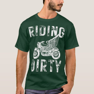 Camiseta Viajando en sucia motociclista Life Biker Wings Vi