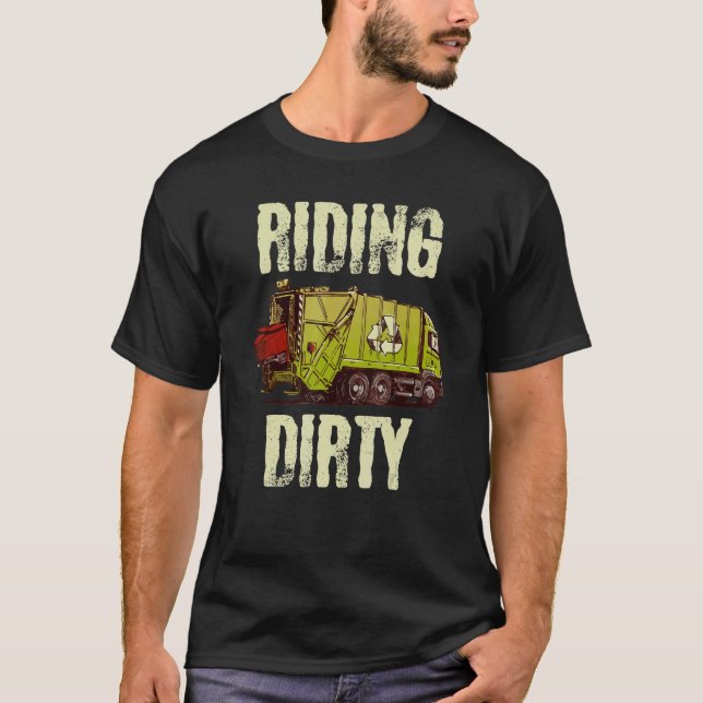 Camiseta Viajando en sucios camiones de basura Camión viaja (Anverso)