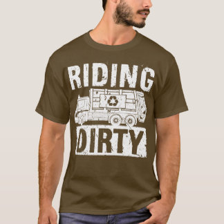 Camiseta Viajando en un camión de basura divertida