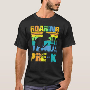 Camiseta Viajando hacia el dinosaurio preescolar de vuelta