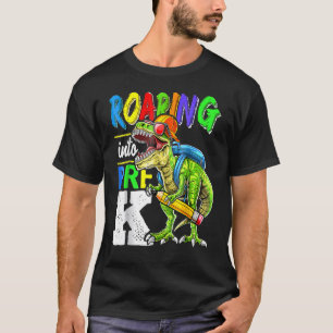 Camiseta Viajando hacia los dinosaurios preescolares de vue