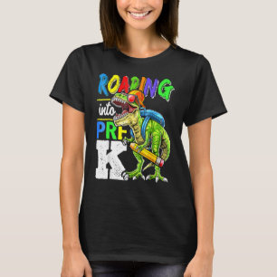 Camiseta Viajando hacia los dinosaurios preescolares de vue