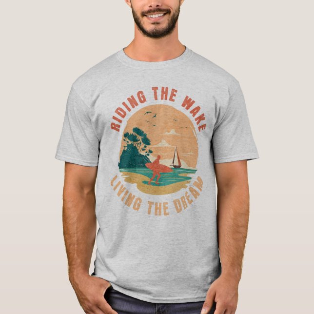 Camiseta Viajando Por El Despertar Viviendo El Sueño Desper (Anverso)