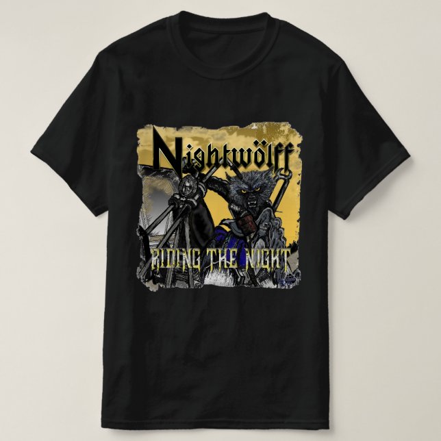 Camiseta Viajando por la cubierta del álbum nocturno (Diseño del anverso)