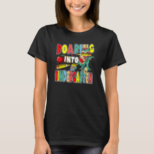 Camiseta Viajando por los jardines de infancia, los dinosau