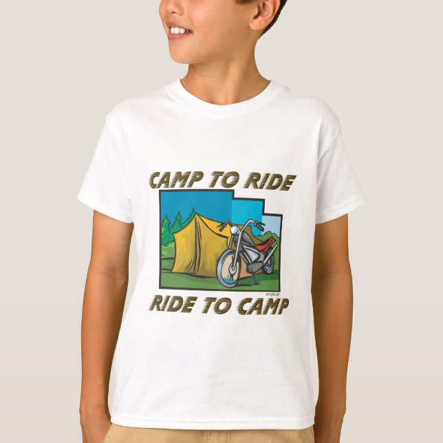 Camiseta Viajar al campamento (Anverso)