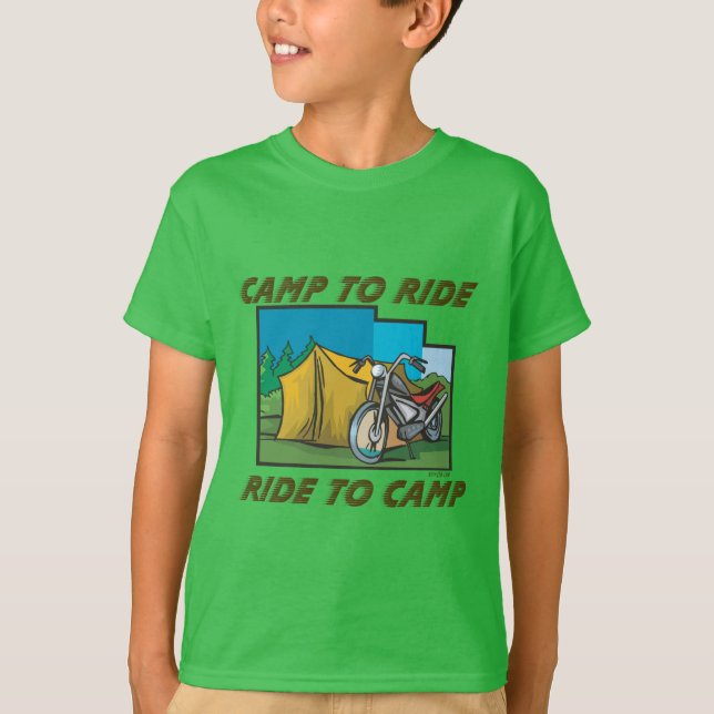 Camiseta Viajar al campamento (Anverso)