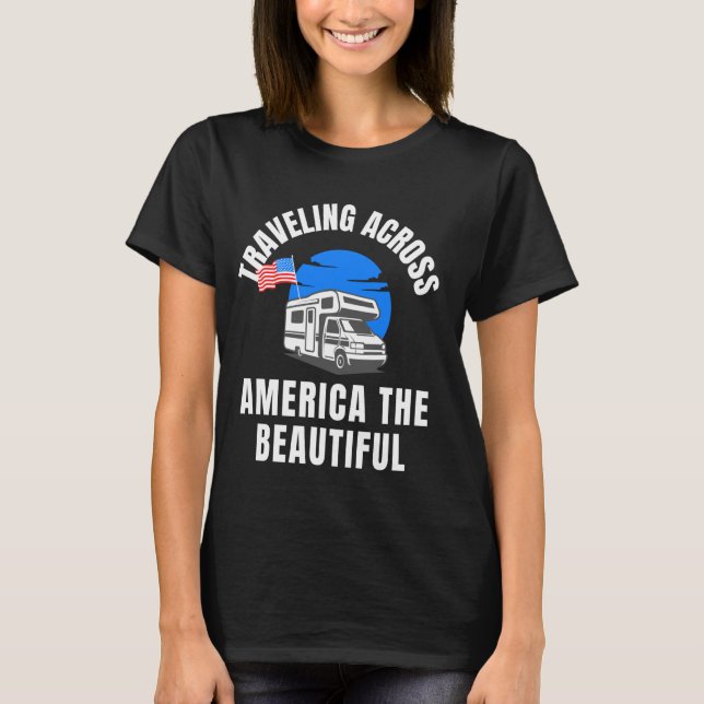 Camiseta Viajar América La belleza de RV Patriot Ame (Anverso)