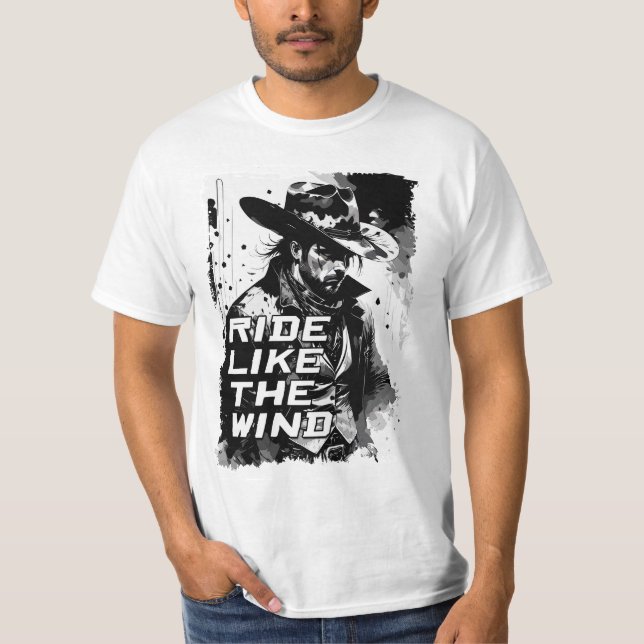 Camiseta Viajar Como El Viento Rastreado Vecino Salvaje De  (Anverso)