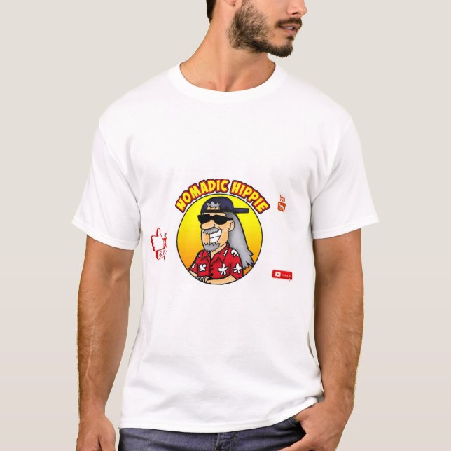 Camiseta viajar como un hippie (Anverso)