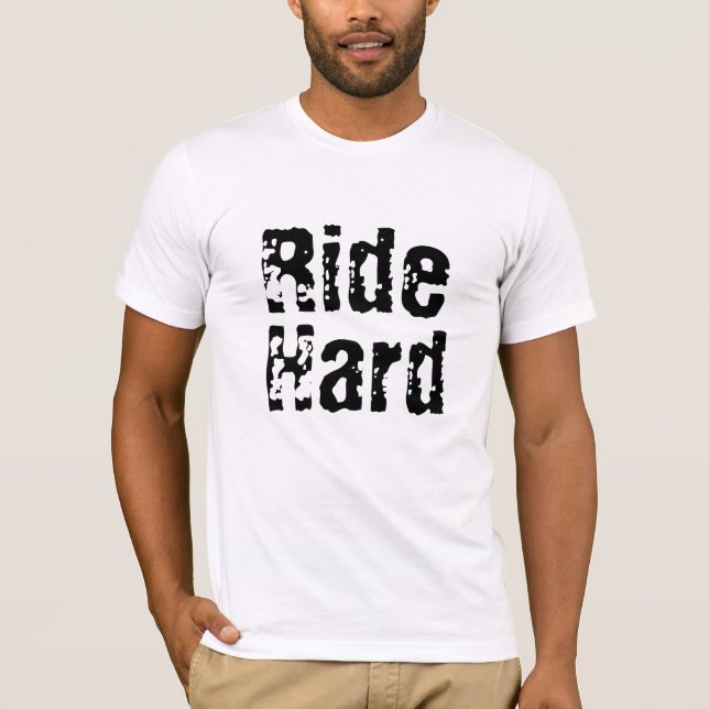 Camiseta Viajar en bicicleta dura (Anverso)