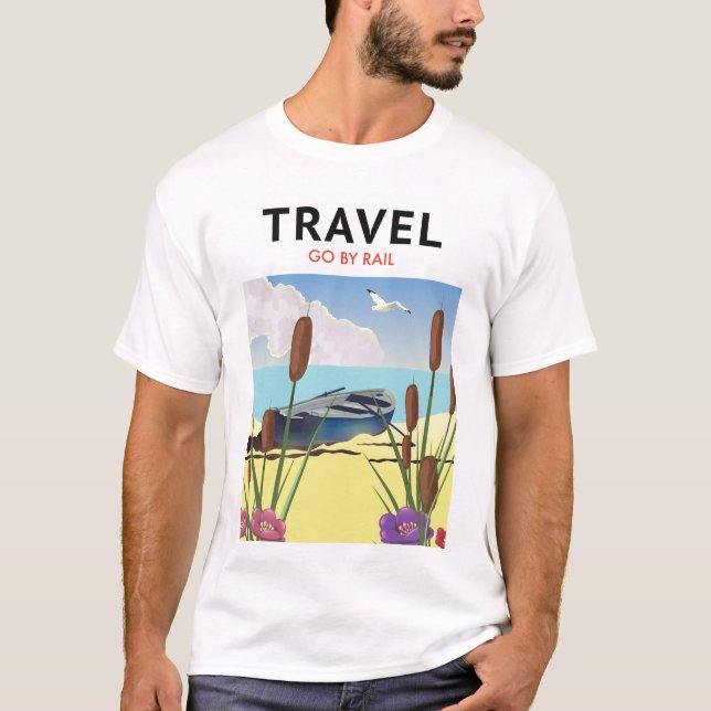 Camiseta Viajar en Ferrocarril (Anverso)