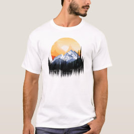 Camiseta Viajar en la gráfica montañosa
