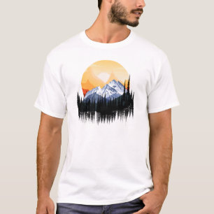Camiseta Viajar en la gráfica montañosa