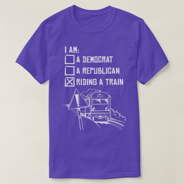Camiseta Viajar En Tren Operador Ferroviario Tren Locomotor (Diseño del anverso)